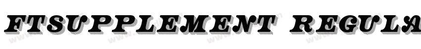FTsupplement regular字体转换 FTsupplement regular字体转换